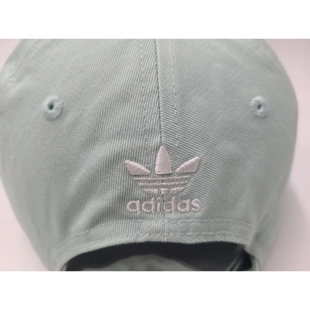 Women Adidas Trefoil‎ OSFW Strapback Adjustable Hat Cap Cotton Casual Mint White